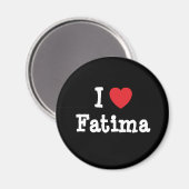 Aimant J'aime Fatima coeur T-shirt (Recto/Verso)