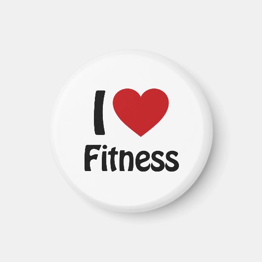 Aimant J'aime Fitness (Devant)