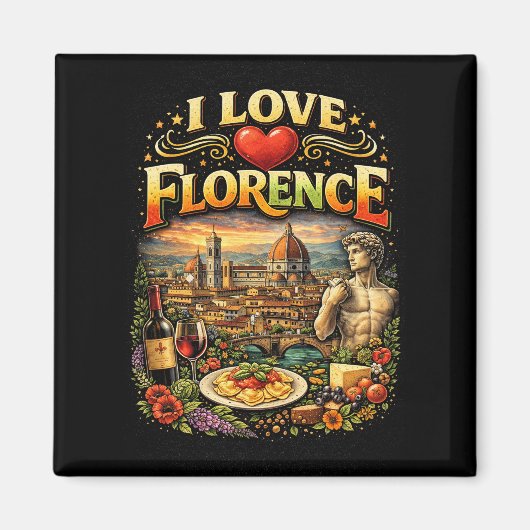 Aimant J'aime Florence (Devant)