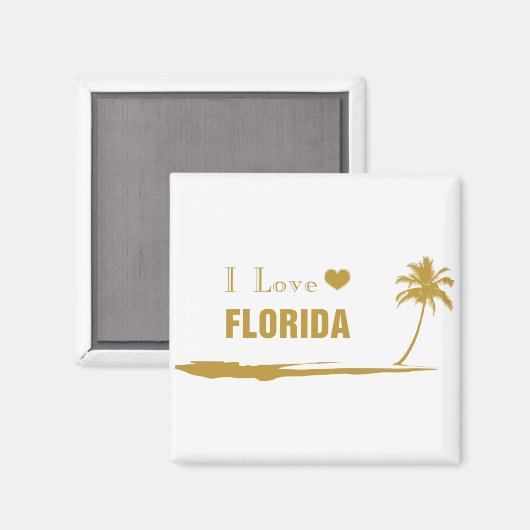 Aimant J'aime Florida Gold (Recto/Verso)