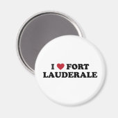 Aimant J'Aime Fort Lauderdale Floride (Recto/Verso)
