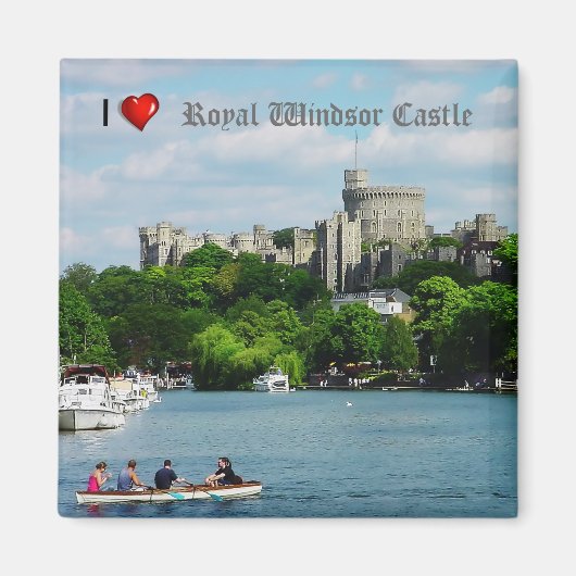 Aimant J'aime frigo Windsor Castle (Devant)