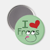Aimant J'aime FROGS (Recto/Verso)
