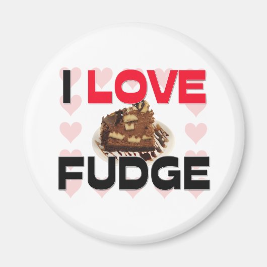 Aimant J'aime Fudge (Devant)