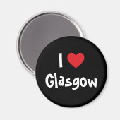 Aimant J'aime Glasgow (Recto/Verso)