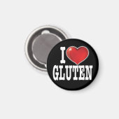 Aimant J'AIME GLUTEN (Version sombre) (Recto/Verso)