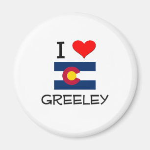 Aimant J'aime GREELEY le Colorado
