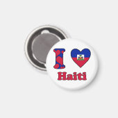 Aimant J'aime Haïti (Recto/Verso)