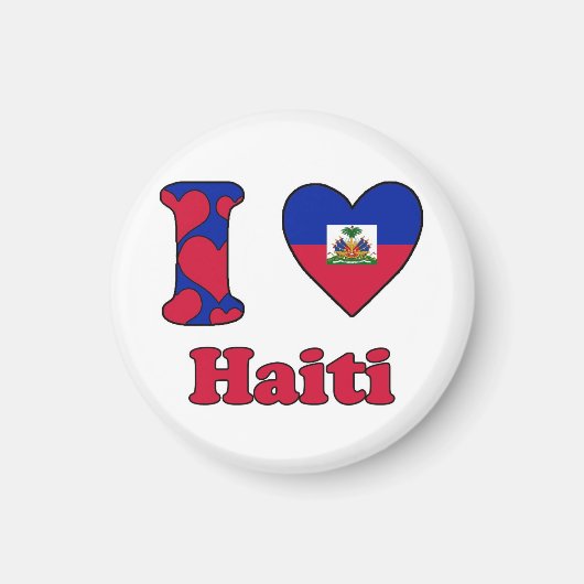 Aimant J'aime Haïti (Devant)
