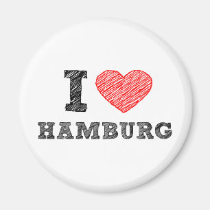 Aimant J'aime Hambourg