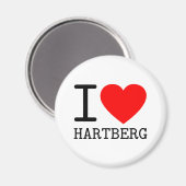 Aimant J'aime Hartberg Styrie Autriche (Recto/Verso)