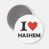 Aimant J'aime Hashem (Recto/Verso)