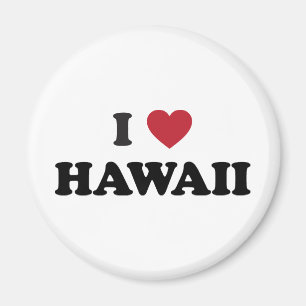Aimant J'aime Hawaï