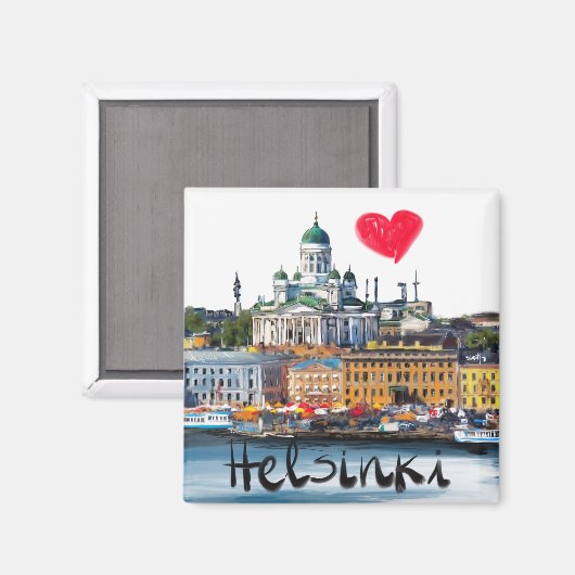 Aimant j'aime Helsinki (Recto/Verso)