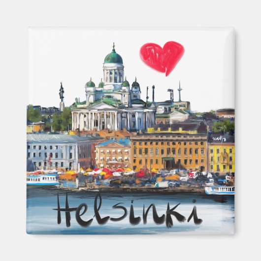 Aimant j'aime Helsinki (Devant)