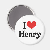 Aimant J'aime Henry (Recto/Verso)