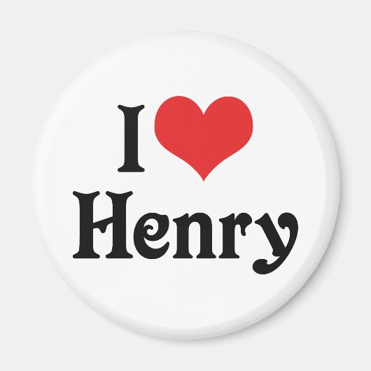 Aimant J'aime Henry (Devant)