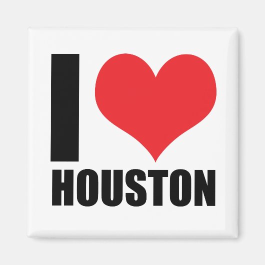 Aimant J'aime Houston (Devant)