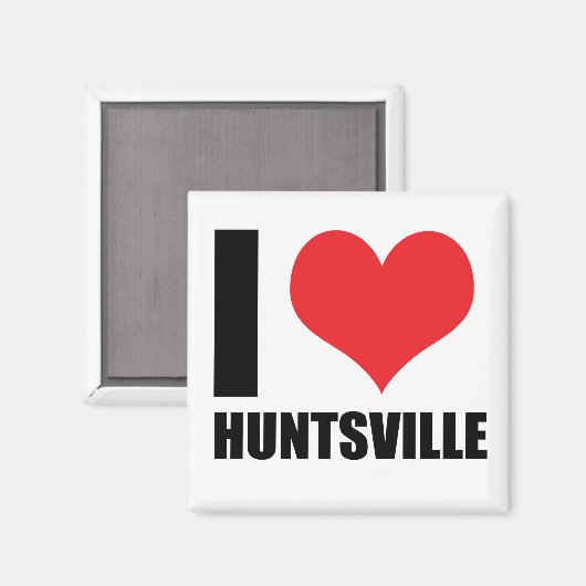 Aimant J'aime Huntsville (Recto/Verso)