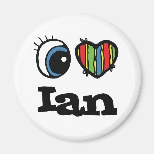 Aimant J'aime Ian (Devant)