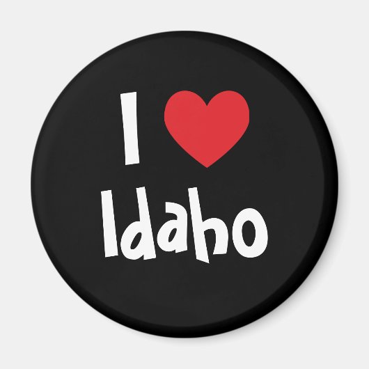 Aimant J'aime Idaho (Devant)