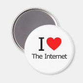 Aimant J'aime Internet (Recto/Verso)