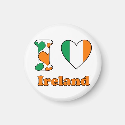 Aimant J'aime Irlande (Devant)