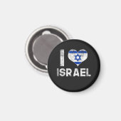 Aimant J'aime Israël (Recto/Verso)