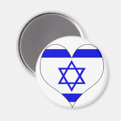 Aimant J'aime Israël (Recto/Verso)