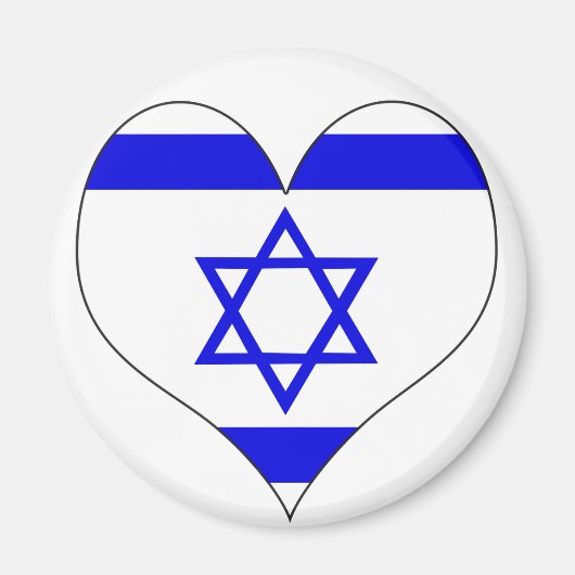 Aimant J'aime Israël (Devant)