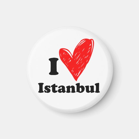 Aimant J'aime Istanbul (Devant)