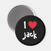 Aimant J'aime Jack (Recto/Verso)