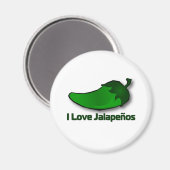 Aimant J'aime Jalapenos (Recto/Verso)