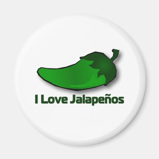 Aimant J'aime Jalapenos (Devant)