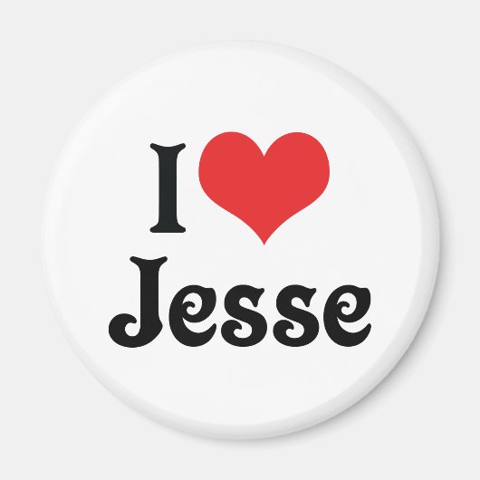 Aimant J'aime Jesse (Devant)