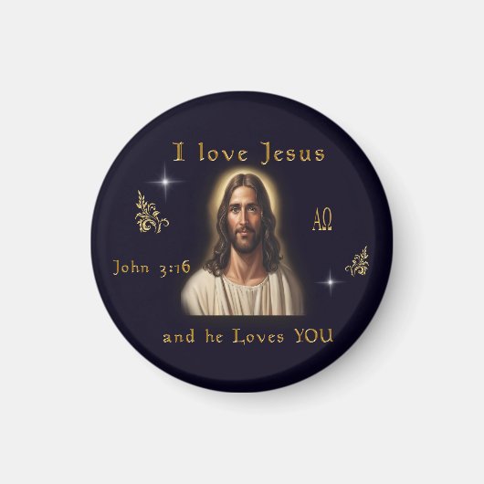 Aimant J'aime Jésus (Devant)