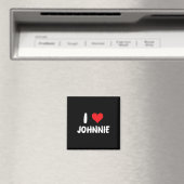 Aimant J'aime Johnnie - Cœur (In Situ (Lave-vaisselle))