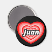 Aimant J'aime Juan (Recto/Verso)