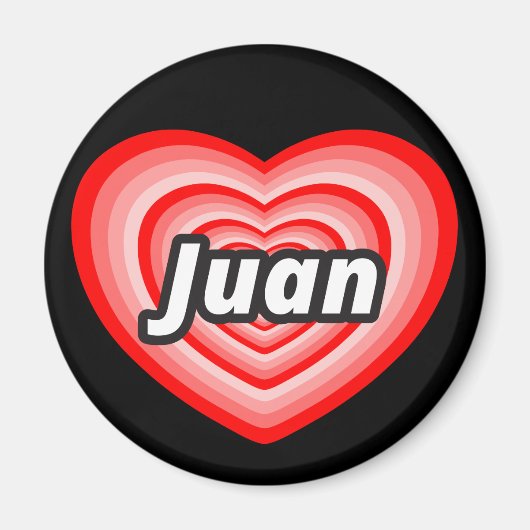 Aimant J'aime Juan (Devant)