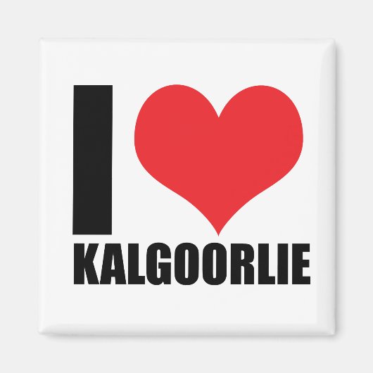 Aimant J'aime Kalgoorlie (Devant)