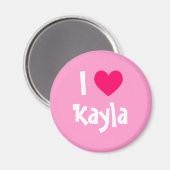 Aimant J'aime Kayla (Recto/Verso)