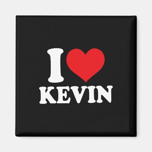 Aimant J'aime Kevin Heart Name (Devant)