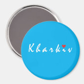 Aimant J'aime Kharkiv (Recto/Verso)