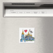 Aimant J'aime Kiev (In Situ (Lave-vaisselle))