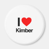 Aimant j'aime kimber (Devant)