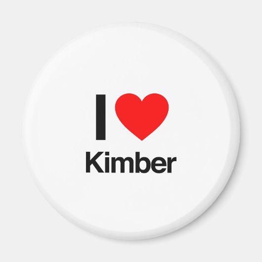 Aimant j'aime kimber (Devant)