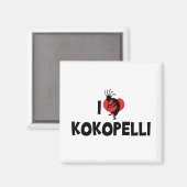Aimant J'aime Kokopelli (Recto/Verso)