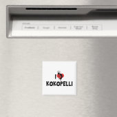 Aimant J'aime Kokopelli (In Situ (Lave-vaisselle))