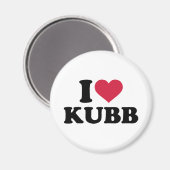 Aimant J'aime Kubb (Recto/Verso)