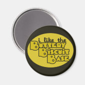 Aimant J'aime la base de biscuits du beurre (Recto/Verso)